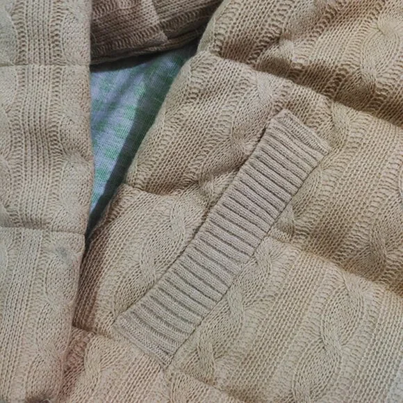 Polo Ralph Lauren Women's Cable-Quilted Wool-Cashmere Jacket - Picture 3 of 11